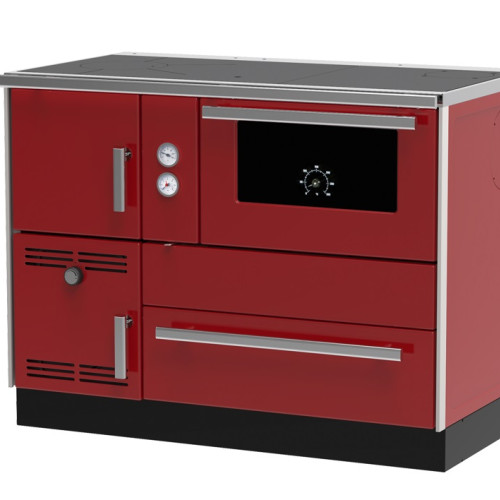 Centrālapkures plīts Term 35 sarkana labā 32kw