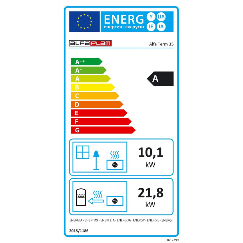 Centrālapkures plīts Term 35 sarkana labā 32kw