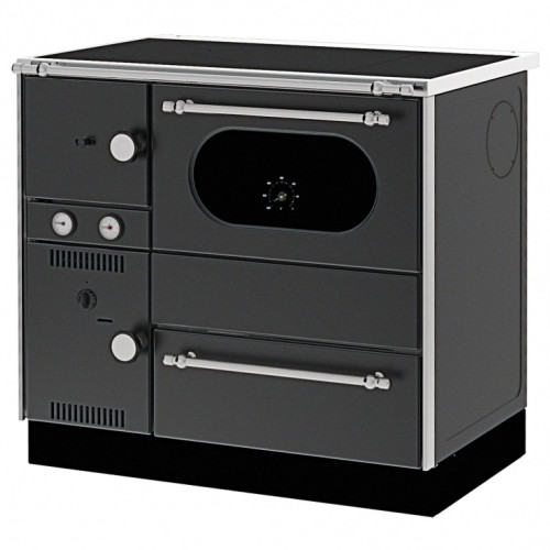 Centrālapkures plīts Term 20 black labās rokas 20kw