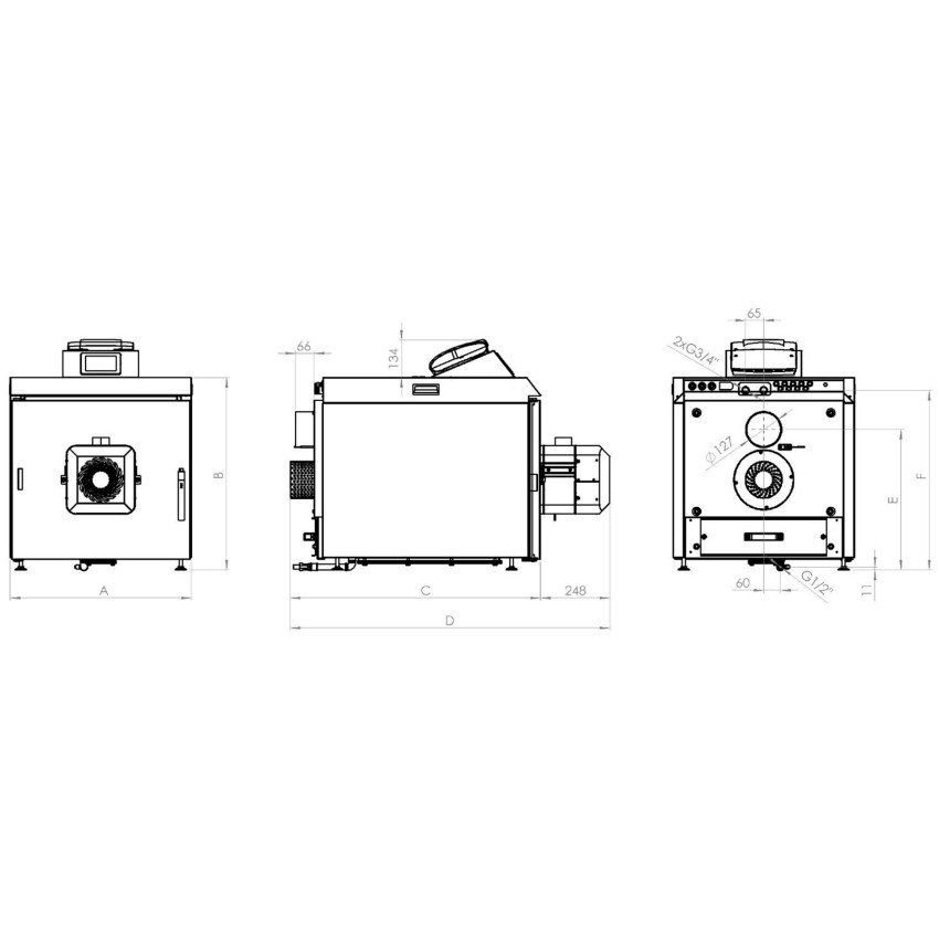 Automātiskais granulu katls Blaze Harmony Rotary Pell Compact