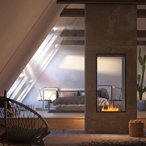 Biokamīns divpusējs 1400 Slim Vert