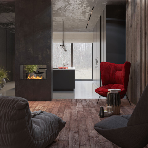 Biokamīns divpusējs 800 Slim