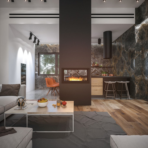 Biokamīns divpusējs 900