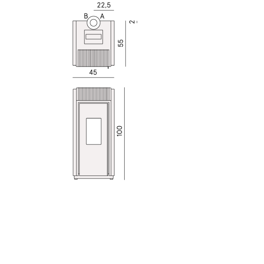 Granulu kamīnkrāsns BOLD 7 Up Twin