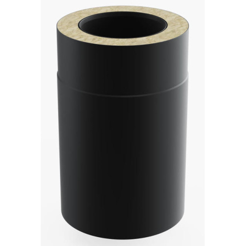 Dūmvada caurule 25 cm, melna Dūmvada caurule 25 cm, melna