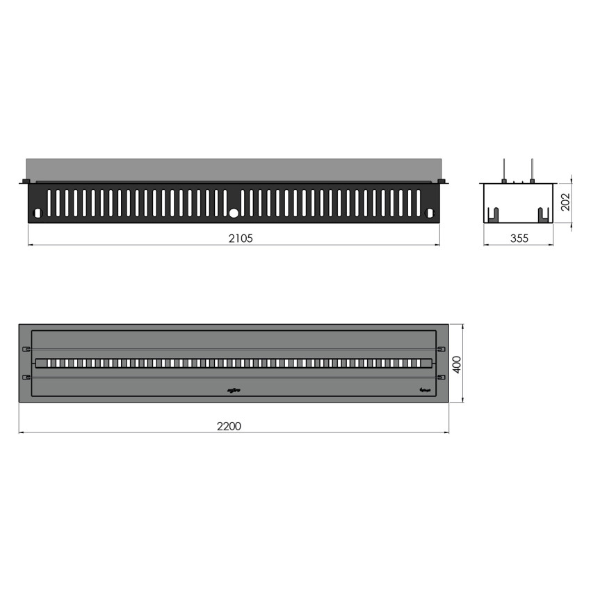 Elektriskais kamīns INSERT 2200 Elektriskais kamīns INSERT 2200