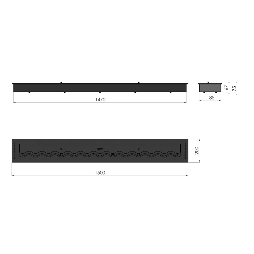 Konteiners Black Burner 1500