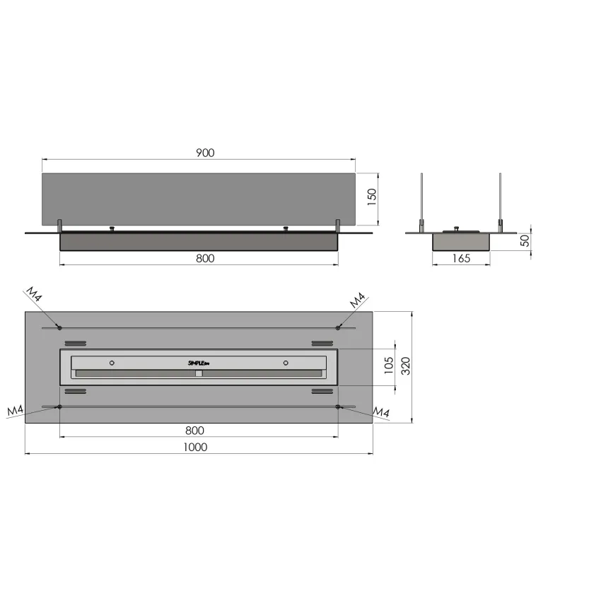 Konteiners SIMPLE INSERT 1000