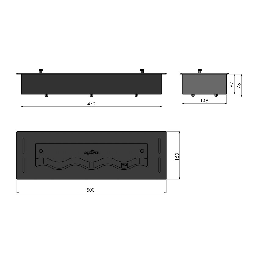 Konteiners Black Burner 500 Konteiners Black Burner 500