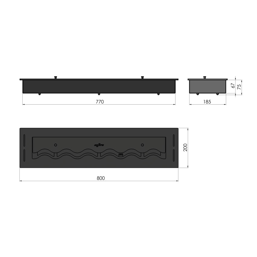 Konteiners Black Burner 800 Konteiners Black Burner 800