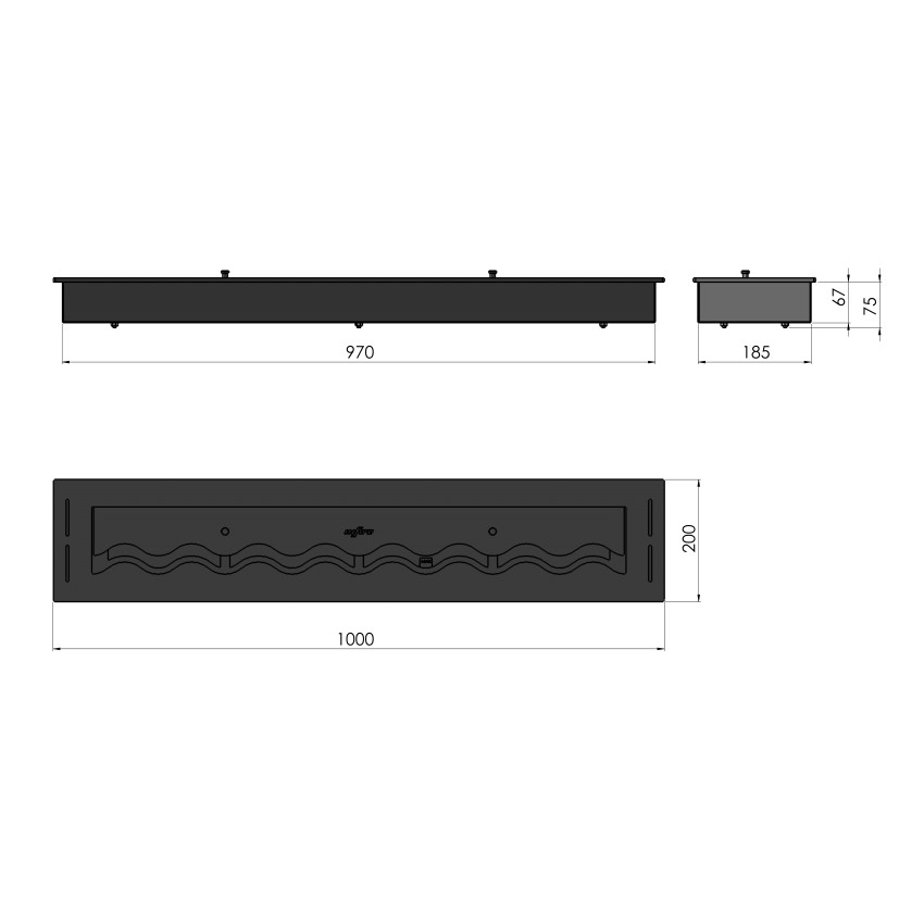 Konteiners Black Burner 1000 Konteiners Black Burner 1000