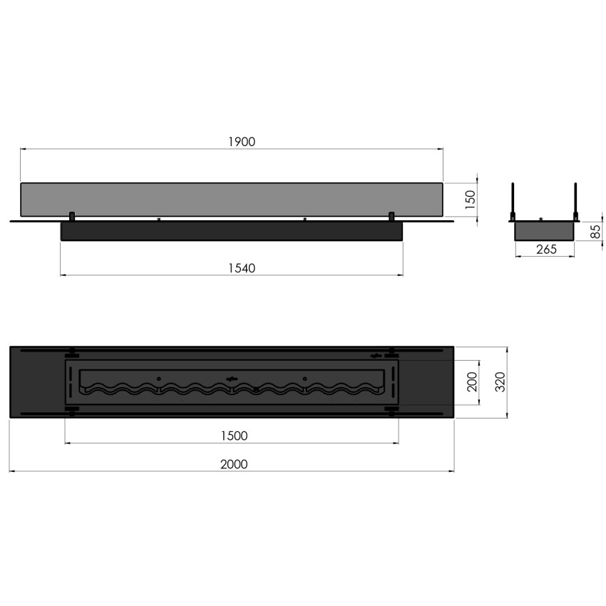 Konteiners Insert Black 2000 Konteiners Insert Black 2000