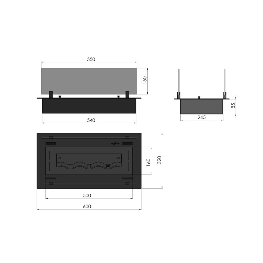Konteiners Insert Black 600 Konteiners Insert Black 600