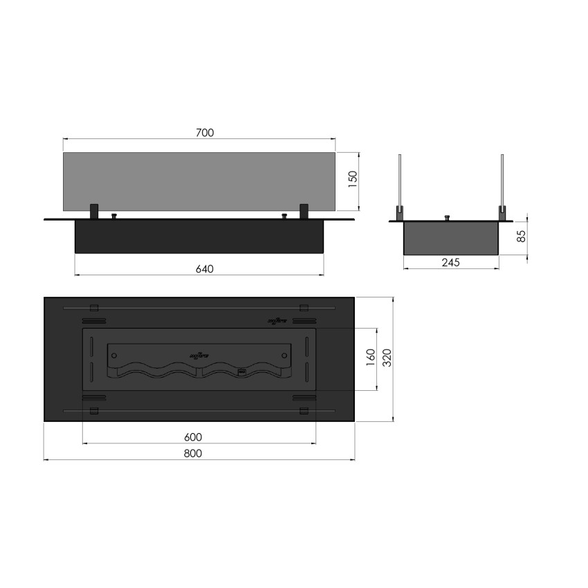 Konteiners Insert Black 800 Konteiners Insert Black 800