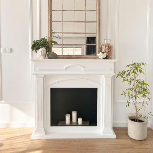 Portāla biokamīns DECEMBRIS balts